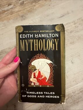 Edith Hamilton MYTHOLOGY Paperback - Black & Gold Cover